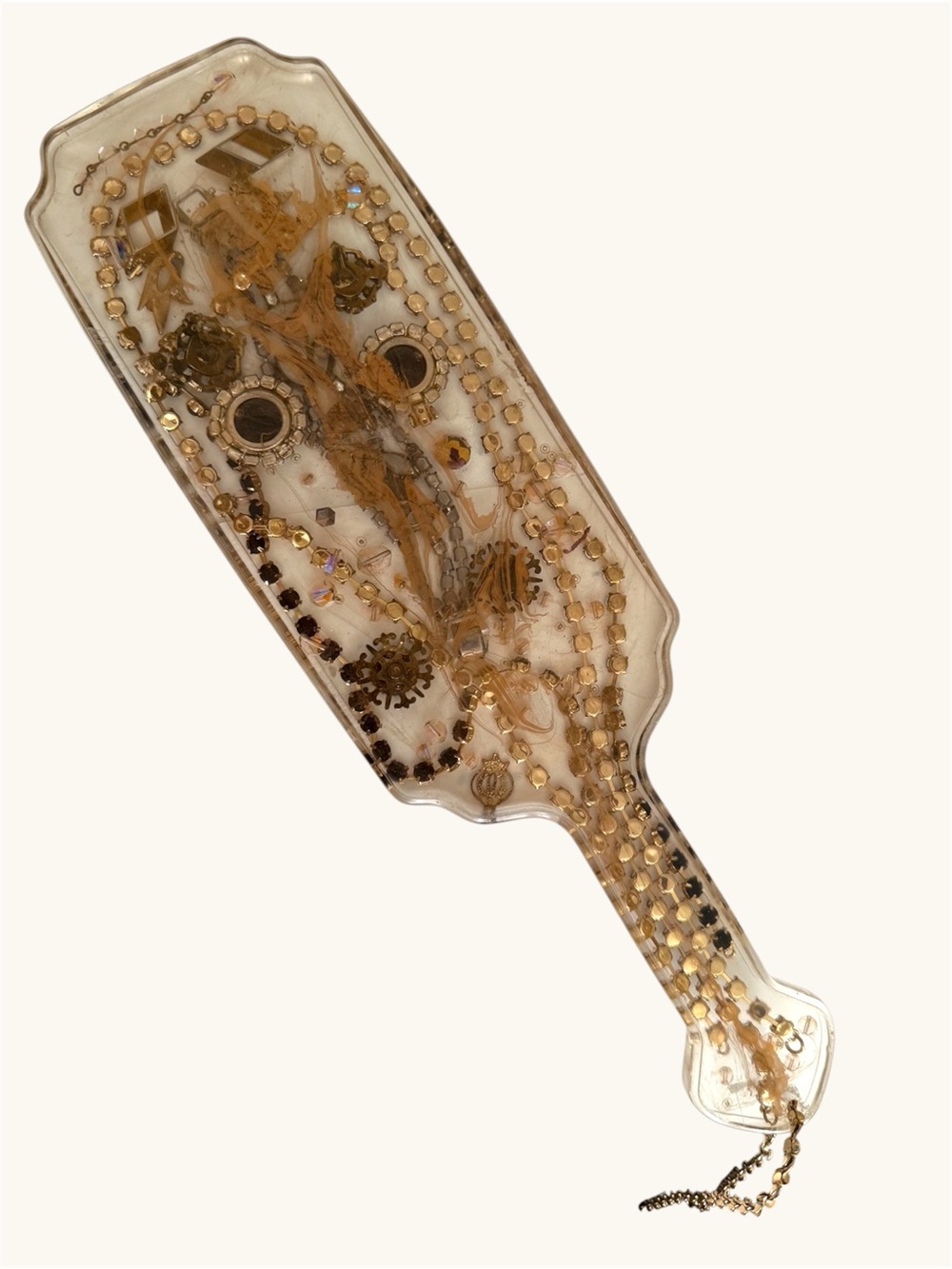 Decorative Beaded Paddle Vintage Jewelry BDSM